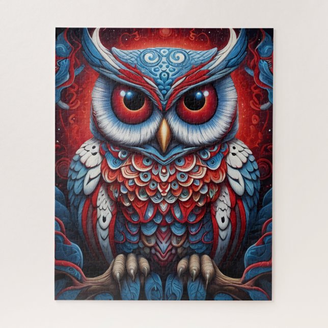 Puzzle Chouette cosmique de sagesse (Vertical)