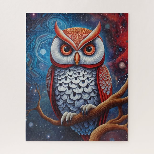 Puzzle Chouette cosmique de sagesse (Vertical)