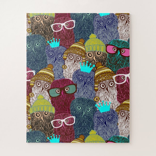 Puzzle Chouette dans la couronne (Vertical)