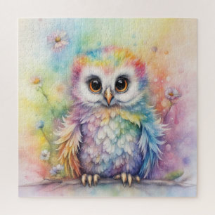Puzzle Chouettes d'oiseaux arc-en-ciel 2