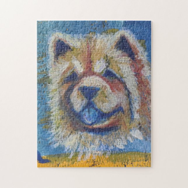 Puzzle Chow Chow Abstrait (Vertical)