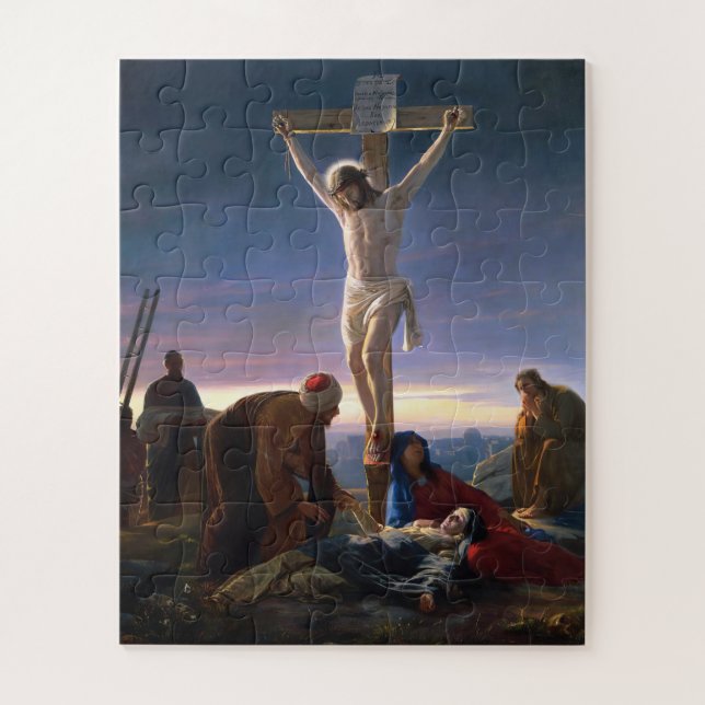 Puzzle Christ sur la Croix par Carl Bloch, Religieux (Vertical)