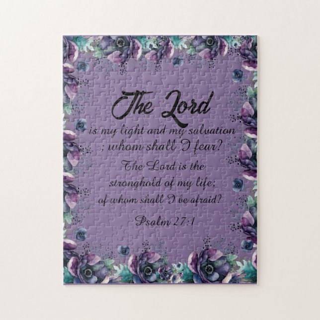 Puzzle Christian Botanic Triptych Wall Art (Vertical)