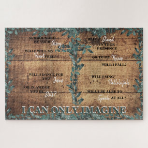 Puzzle Christian I can Only Imagine Lyrics Foliage Wood