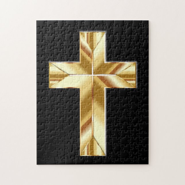 PUZZLE CHRISTIAN JIGSAW PUZZLES, CROIX D'OR (Vertical)