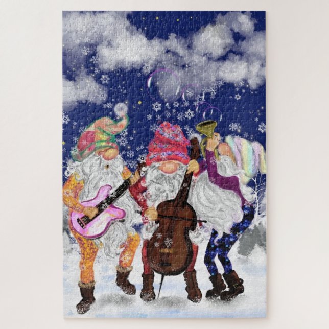 Puzzle Christmas Band - Happy Song - Party - (Vertical)