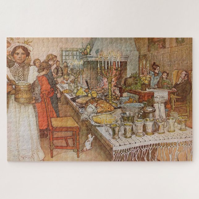 Puzzle Christmas Eve Julaftonen par Carl Larsson (Horizontal)