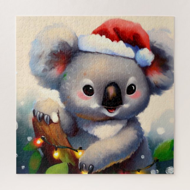 Puzzle Christmas Koala (2) (Vertical)
