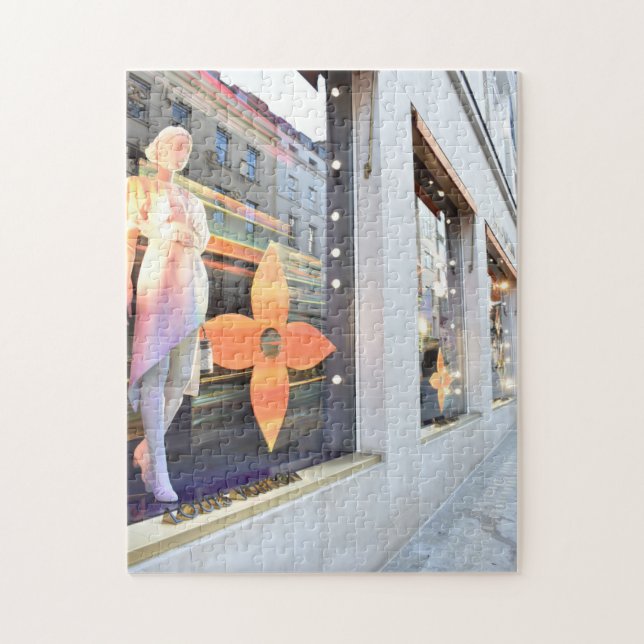 Puzzle Christmas Shop Windows Londres, Angleterre Royaume (Vertical)