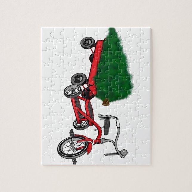 Puzzle christmas tree delivery (Vertical)