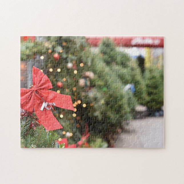 Puzzle Christmas Tree Stand Upper West Side New York (Horizontal)