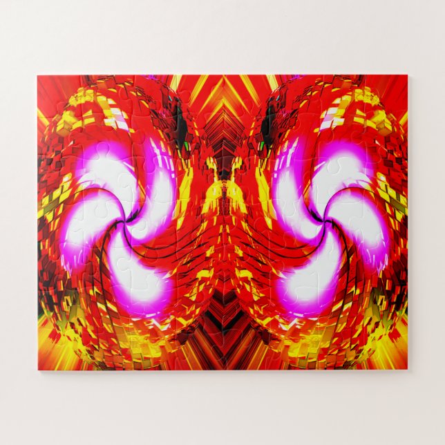 Puzzle Christmas windmill decorations art (Horizontal)