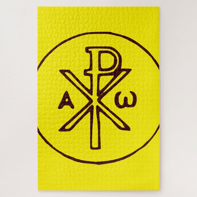 Puzzle Christogramme sacré Chi-Rho Beaux-Arts (Vertical)