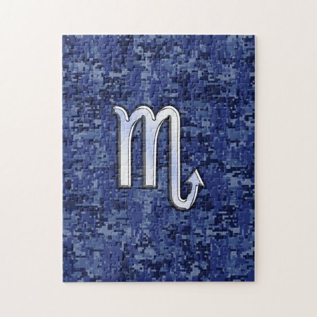 Puzzle Chrome Scorpio Zodiac Connexion Marine Camo Bleu (Vertical)