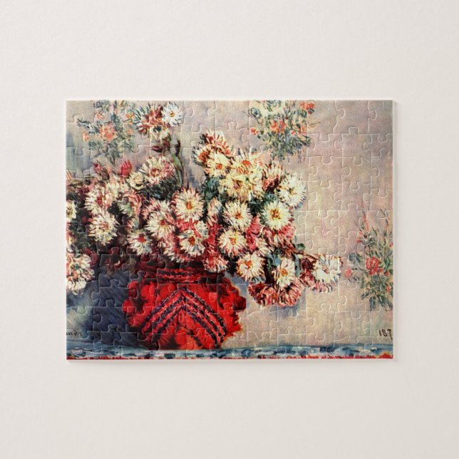 Puzzle chrysanthème de la vie morte par Claude Monet (Horizontal)
