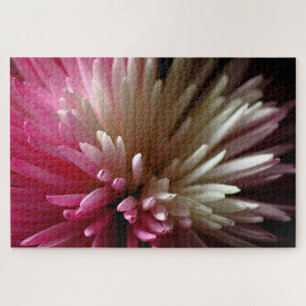 Puzzle Chrysanthème en rose et blanc