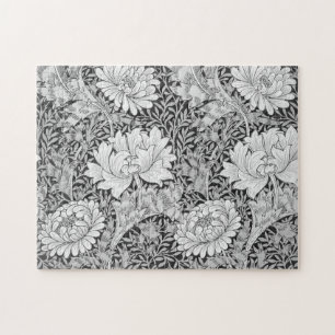 Puzzle Chrysanthemum Gray, William Morris