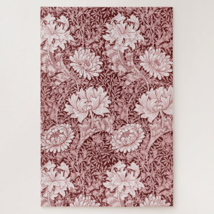 Puzzle Chrysanthemum Maroon, William Morris
