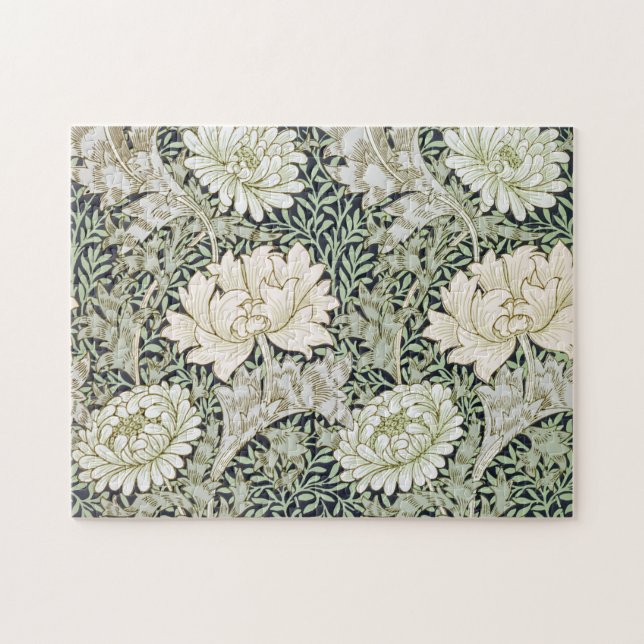 Puzzle Chrysanthemum, William Morris (Horizontal)