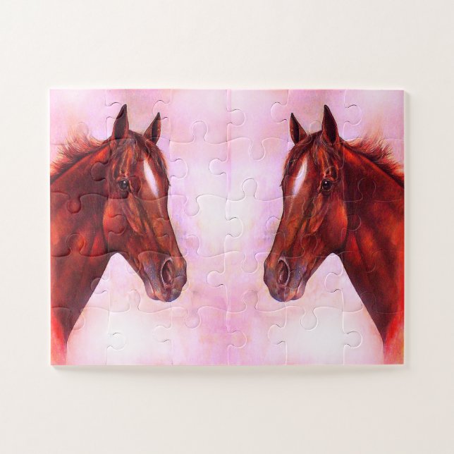 Puzzle chuchotement des chevaux (Horizontal)
