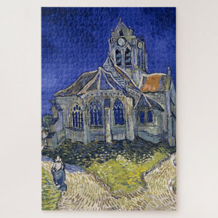 Puzzle Church in Auvers by Van Gogh Painting Art
