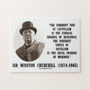 Puzzle Churchill Inherent Vice Of Capitalism Virtue Quote