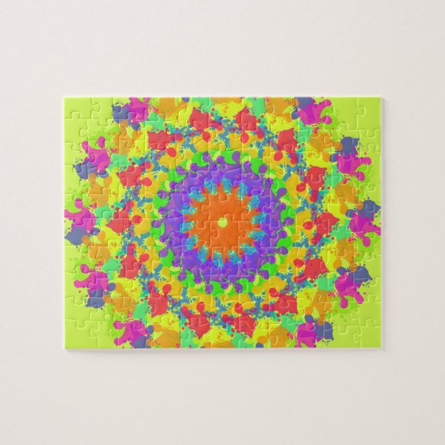 Puzzle Chute de Feuille en automne (Art Abstrait) (Horizontal)