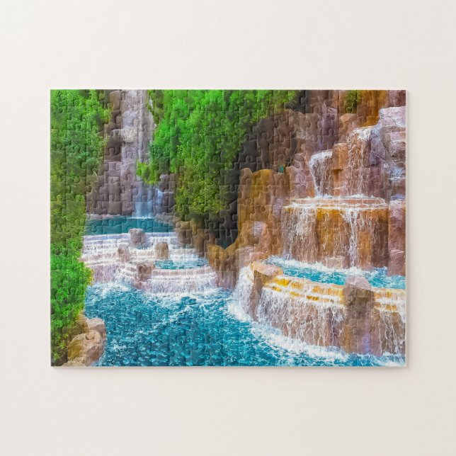 Puzzle Chute d'eau de Las Vegas Nevada. (Horizontal)