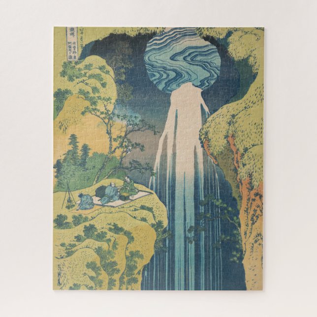 Puzzle Chutes d'Amida d'Hokusai Japon Cascade  (Vertical)