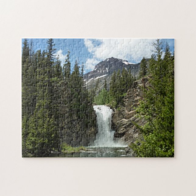 Puzzle Chutes de Running Eagle au Glacier National Park (Horizontal)