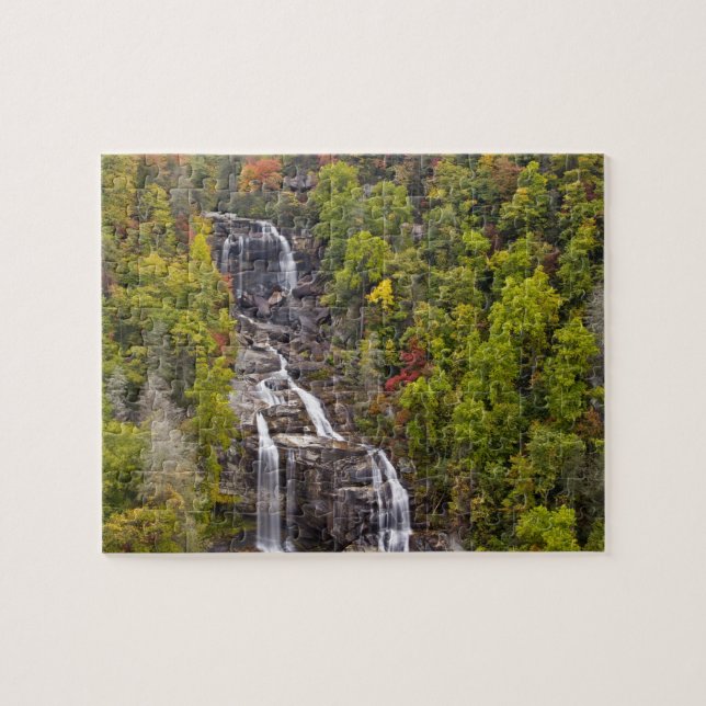 Puzzle Chutes d'eau blanches spectaculaires en automne da (Horizontal)