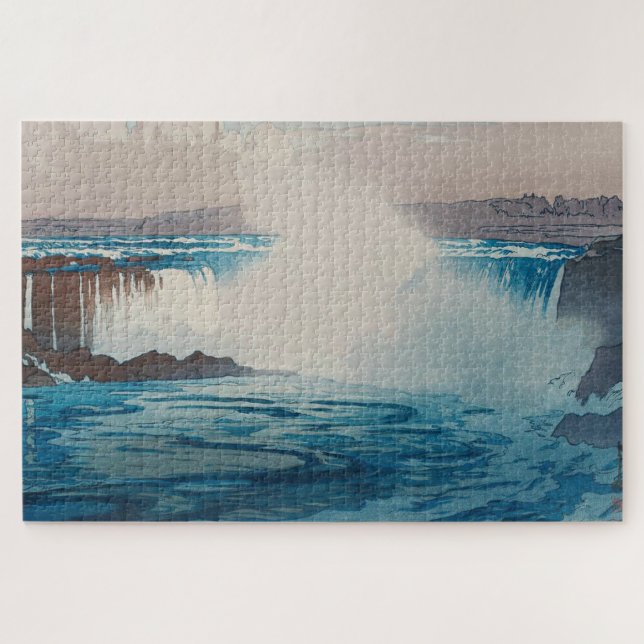 Puzzle Chutes du Niagara, Hiroshi Yoshida, coupe de bois (Horizontal)