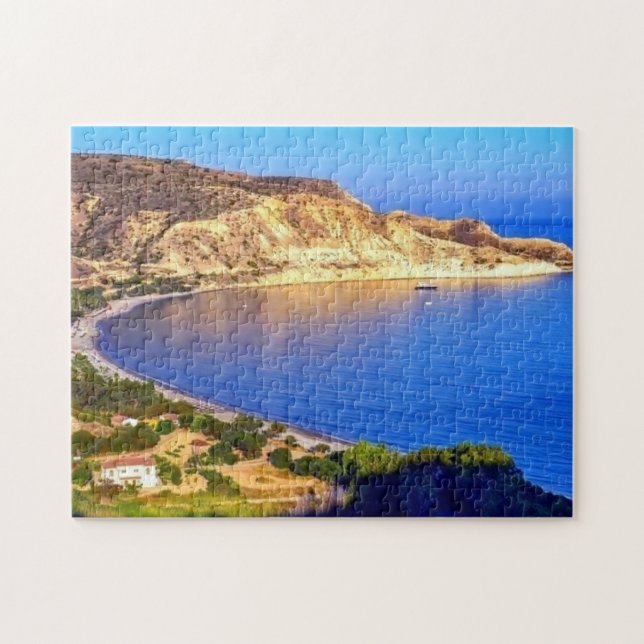 Puzzle Chypre Pissouri Bay Vue panoramique Photographie (Horizontal)