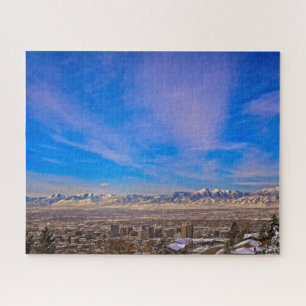 Puzzle Ciel au-dessus de Salt Lake City, Utah - 16x20 - 5