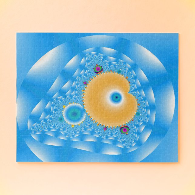 Puzzle Ciel bleu avec nuages et pêche (Créateur téléchargé)