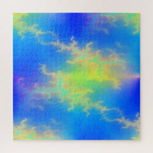 Puzzle Ciel bleu et boulons de foudre jaune doré