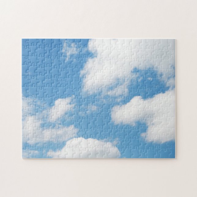 Puzzle Ciel bleu nuages blancs (Horizontal)