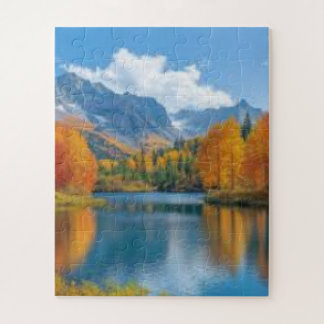 Puzzle Ciel Bleu Rêveur et Nuages Blancs Douillets Acryli
