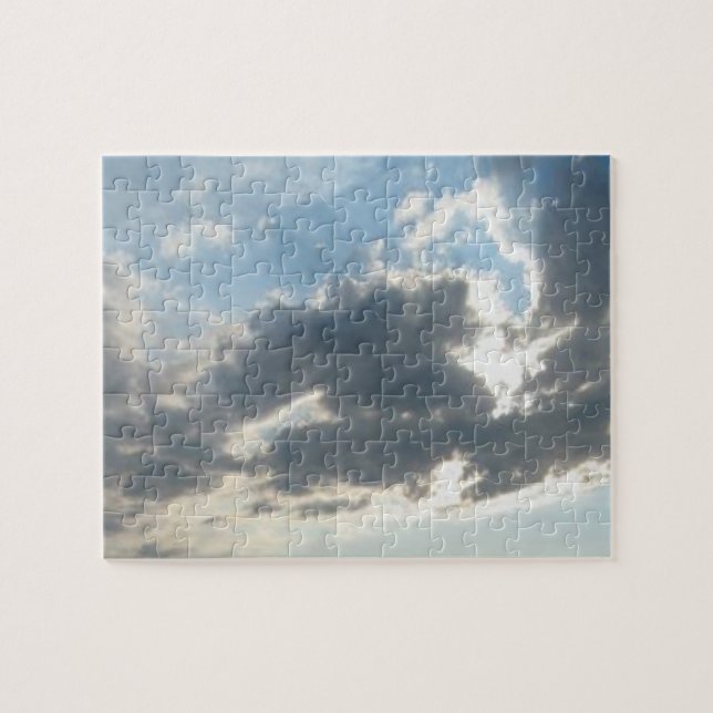 Puzzle Ciel coucher de soleil et nuages (Horizontal)