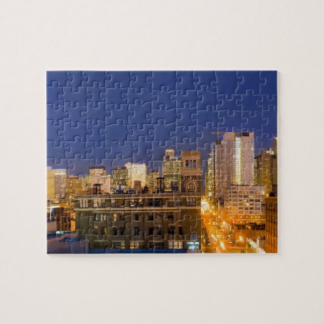 Puzzle Ciel de Chicago, Illinois, pris depuis West Loop (Horizontal)