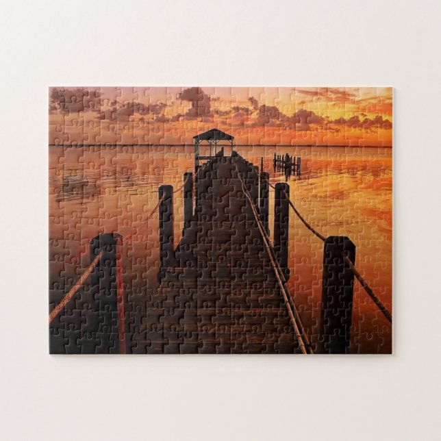 Puzzle Ciel de coucher du soleil (Horizontal)