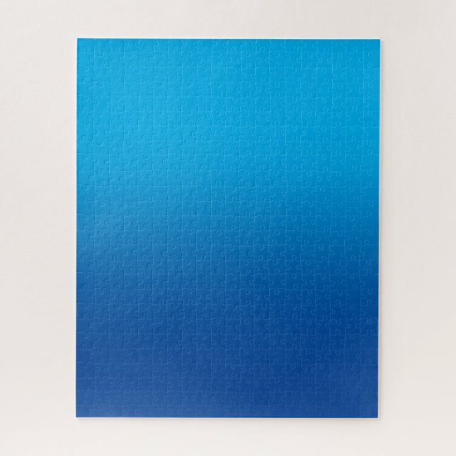 Puzzle Ciel et bleu foncé en ombre monotone (Vertical)