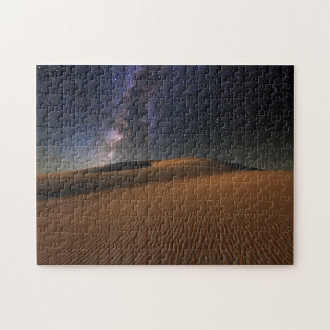 Puzzle Ciel étoilé au-dessus du désert de Gobi de dunes (Horizontal)