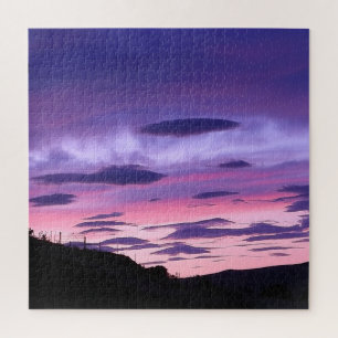 Puzzle Ciel Nuages Uniques Lueur de Coucher de Soleil Vio