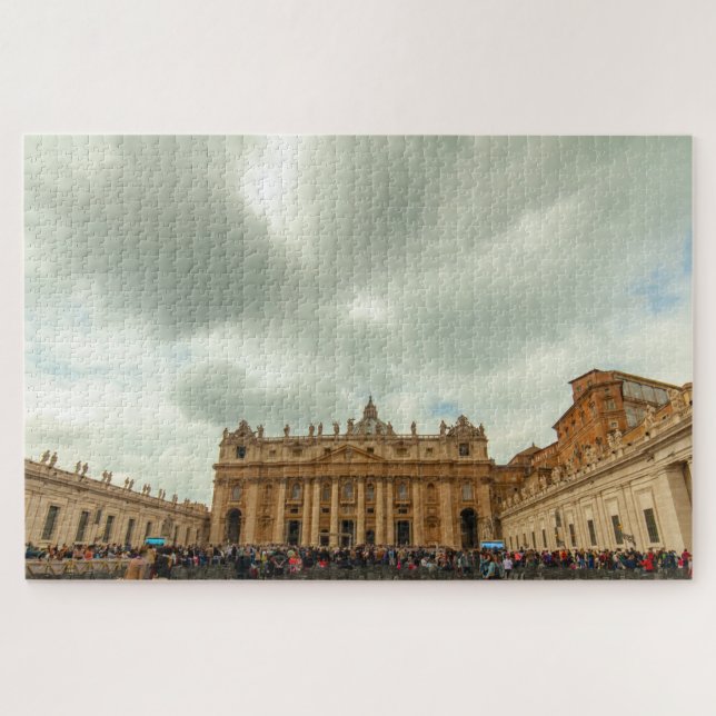 Puzzle Ciel nuageux sur la basilique Saint-Pierre, Rome,  (Horizontal)
