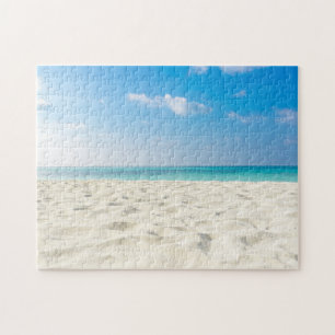 Puzzle Ciel tropical de sable de mer de plage et jour