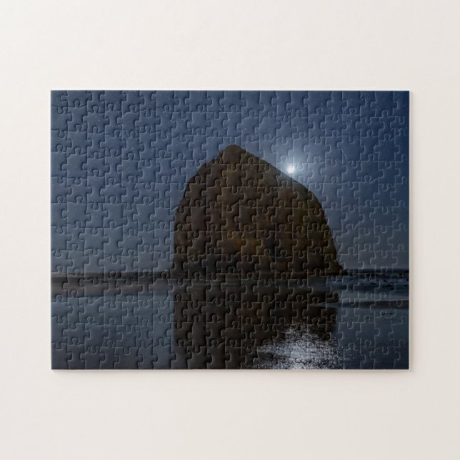 Puzzle Cieux au-dessus de Haystack Rock | Cannon Beach, O (Horizontal)