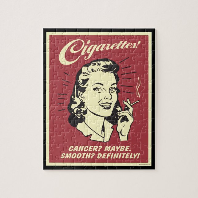Puzzle Cigarettes : Le Cancer Peut-Être Def Doux. (Vertical)