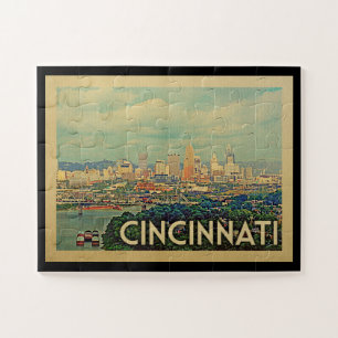 Puzzle Cincinnati Vintage voyage de l'Ohio
