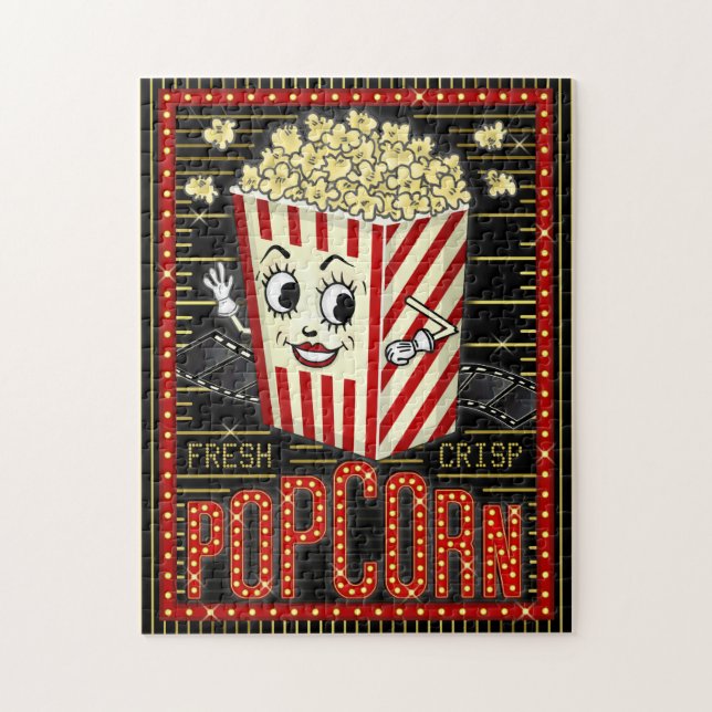 Puzzle Cinéma Home Cinema Popcorn Marquee (Vertical)